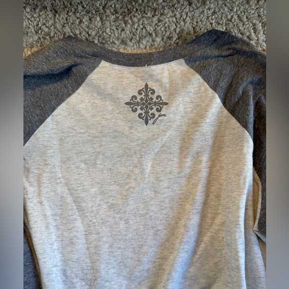 3/4 Sleeve, Round Neck T-Shirt | Big Southern Hair Don't Care | Medium | NWT - Picture 3 of 4